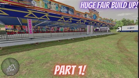 Huge Fun Fair Build Up! pt1-fs22 - YouTube