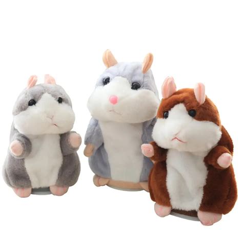 RCtown Talking Hamster Plush Toys For Children Stuffed Animals Kids ...