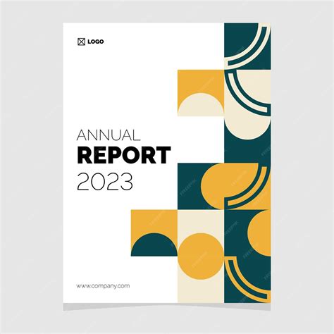 Free Vector | Annual report 2023 business brochure flyer template