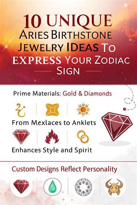 Unleash Your Aries Spirit with These Unique Birthstone Jewelry Ideas