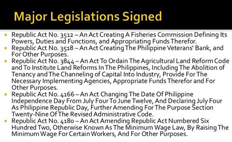 Policies and programs of philippine presidents