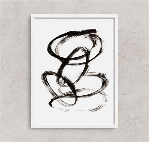 Black and White Abstract Art Minimal Abstract Art Abstract - Etsy