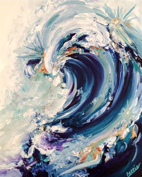 Blue Wave by Carrie Jean. To inquire about my artworks, please visit my website! | Energy art ...