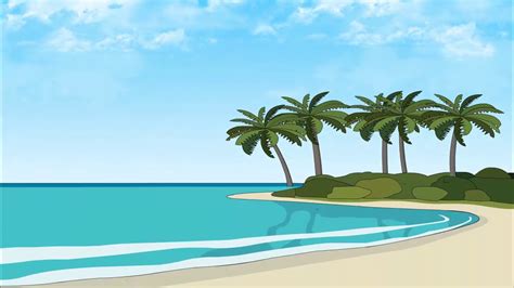 short animation 'Beach 2D' - YouTube