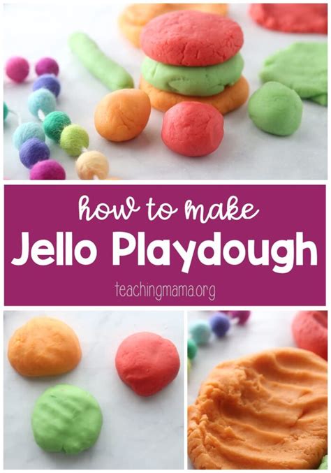 How to Make Jello Playdough - Teaching Mama