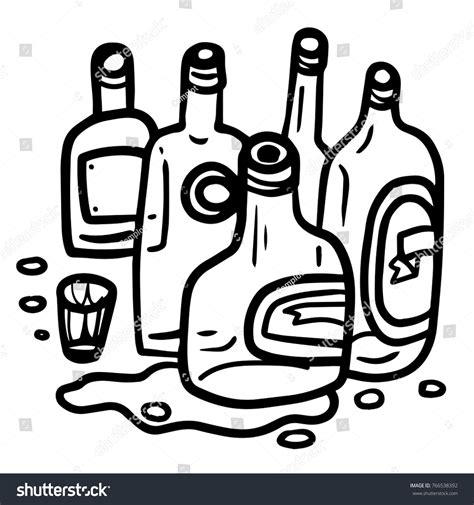 Empty Bottles Set Stock Vector (Royalty Free) 766538392 | Shutterstock