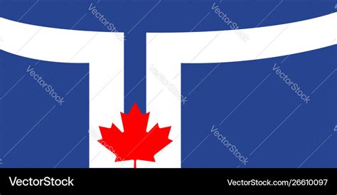 Flag toronto in canada Royalty Free Vector Image