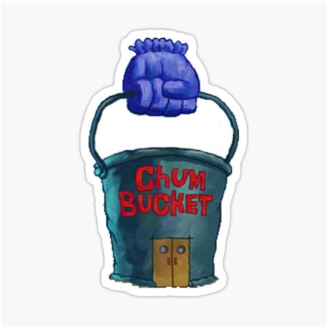 Chum Bucket Stickers | Redbubble