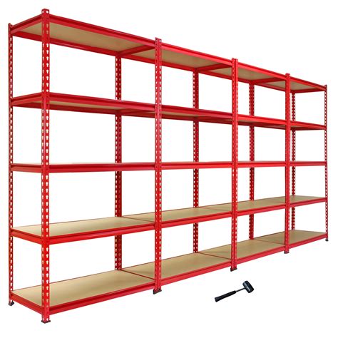 Garage Racking Heavy Duty Shelving Unit Storage Z Racks Shelves Bays 5 ...