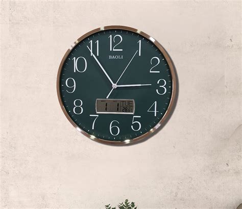 Buy Analog-Digital Clock - Analog Wall Clock with Digital Date and Time ...