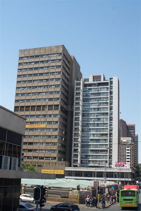 Buildings in Johannesburg CBD Editorial Photography - Image of skyline ...