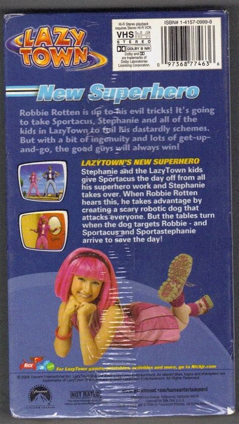 Lazy Town New Superhero Vhs Raro Hehco En U.s.a. Bvf - $ 200.00 en Mercado Libre