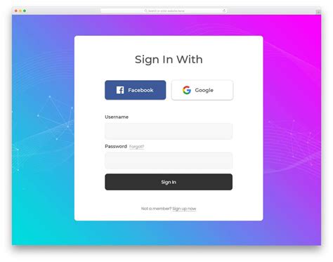 30 Bootstrap Login Form Examples With Trendy Design And Useful Options