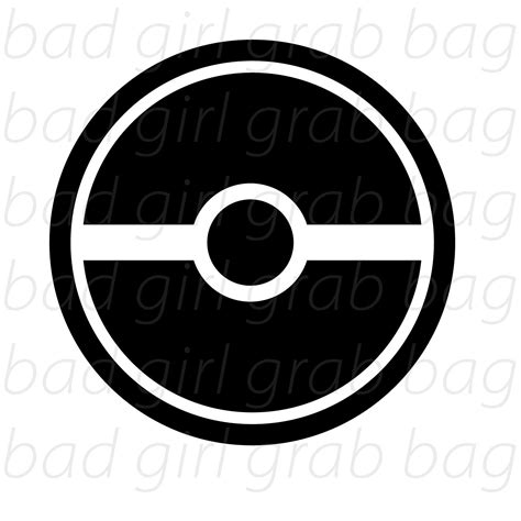 Pokemon Pokeball Inspired Minimal Custom Design SVG PNG File for Vinyl ...