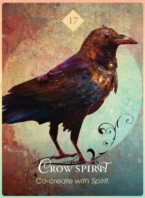 CARD OF THE DAY CROW SPIRIT Protection Message Co-create with Spirit. Protection Message: Crow S ...