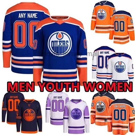 Edmonton Oilers Customizable Mens Hockey Jerseys Kostin, Kulak, Murray ...