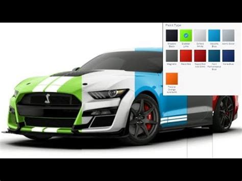 2020 Shelby GT500 Colors - YouTube