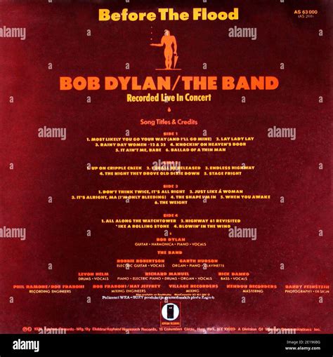 Bob dylan and the band 1974 hi-res stock photography and images - Alamy