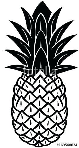 Pineapple Vector Outline at GetDrawings | Free download