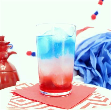 Red White and Blue Layered Cocktail - Creative Ramblings