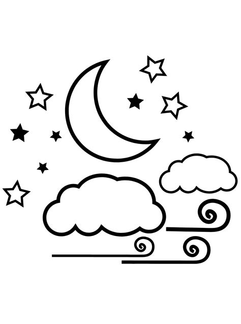 Night Sky Coloring Pages For Adults - Coloring Games Online