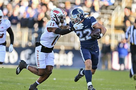 The UConn football team defeated Sacred Heart on Senior Day.