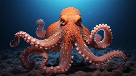 Premium AI Image | octopus in beautiful light with natural habitat