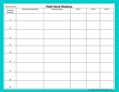 math stations lesson template.pptx | Math stations, Kindergarten lesson plans template, Math ...