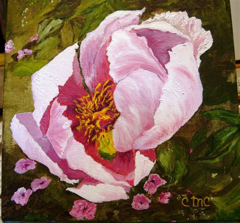 Peony Oil Painting YR 2012 | Painting, Oil painting, Peonies