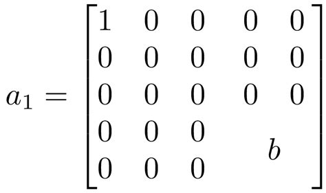 equations - Insert a 2x2 matrix into a 5x5 matrix - TeX - LaTeX Stack Exchange