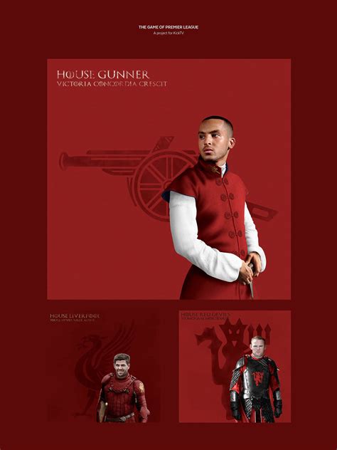 The Premier League and Game of Thrones mash up on Behance