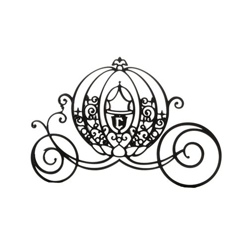 Cinderella Mickey Mouse Carriage Silhouette - Black cartoon pumpkin carriage png download - 1470 ...