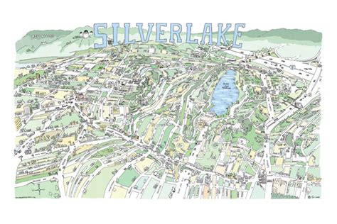 Map Of Silver Lake Los Angeles | Printable Templates Free