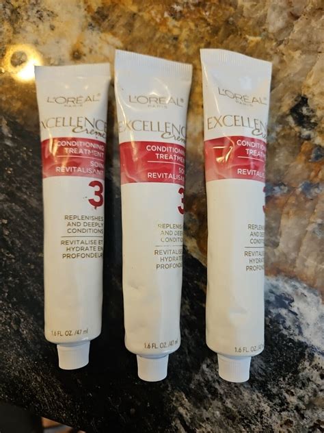 Lot of 3 L'OREAL Excellence Creme Conditioning Treatment Step #3 1.86 oz Pink | eBay