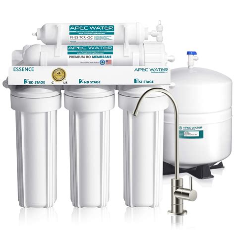 APEC Water Systems ROES-50 Essence Series Top Tier 5-Stage Certified Ultra Safe Reverse Osmosis ...