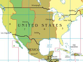 Time Zone Map Usa And Mexico – Interactive Map