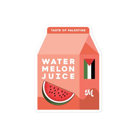 Palestine Watermelon Juice Sticker – Muslim Breakfast Club