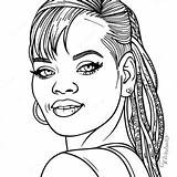 Rihanna Coloring Page  Pagescom sketch template