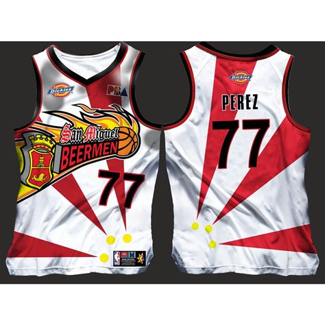 SAN MIGUEL BEERMEN BASKETBALL JERSEY FREE CUSTOMIZE NAME AND NUMBER ...