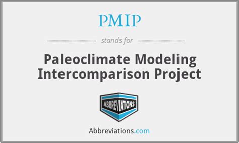 What is the abbreviation for paleoclimate modeling intercomparison project?