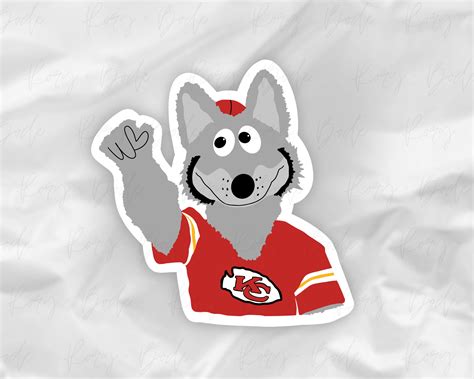 KC Chiefs, KC Wolf Sticker, Kansas City Chiefs Sticker, Chiefs Sticker, KC Wolf Magnet, Chiefs ...