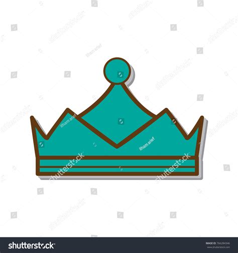 Vector Crown King Sticker Stock Vector (Royalty Free) 766284346 ...