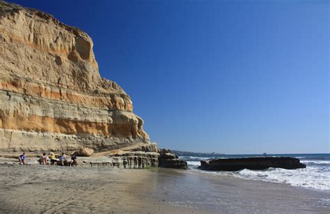 Flat Rock Beach at Torrey Pines, La Jolla, CA - California Beaches