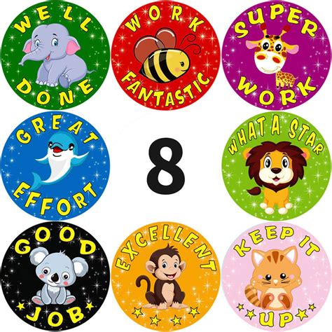 Encouragement Stickers for Kids 500 Pack - Little Green Workshops