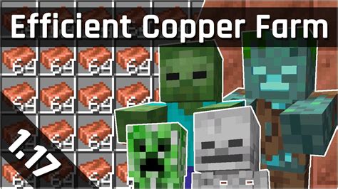 Efficient Copper Farm Tutorial with General Mob Farm | Minecraft 1.17 ...