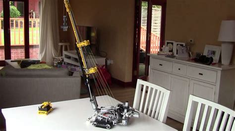 Lego Power Functions - Remote controlled telescopic mobile crane - YouTube