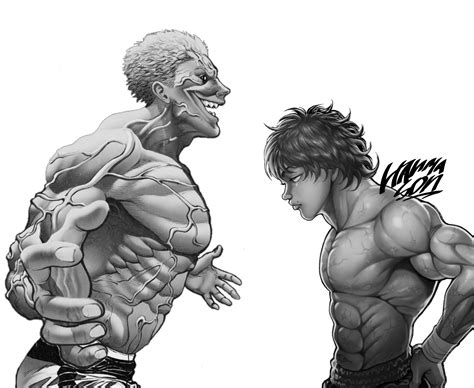 Baki Hanma Vs. Raian Kure, another edit I did. (Raian art by: Max-Manga) : r/Kengan_Ashura