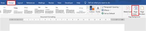 How to change your page color in word online? - WordOnlineTips.com