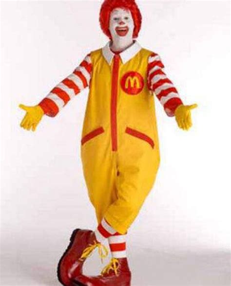 Ronald Mcdonald Costume With Wig - LOASP