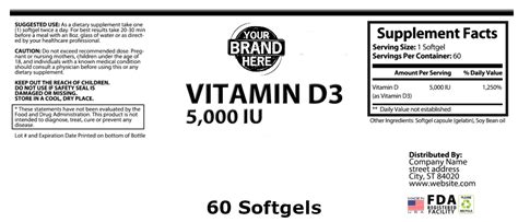 Vitamin D3 60ct - Building Blocks of Wellness